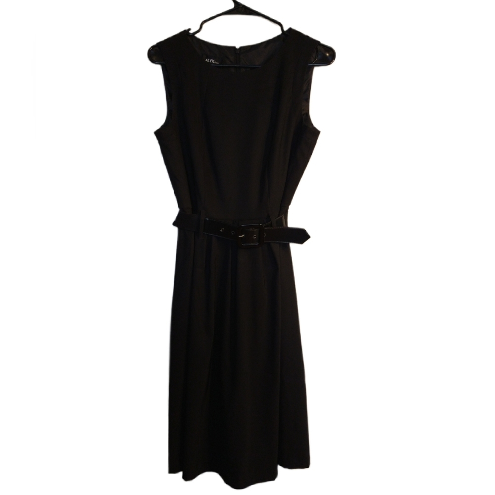 ALYX Black Dress Size 10 Like New With Belt